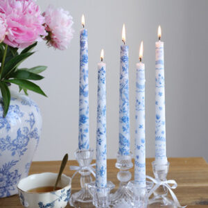 25cm blue and white porcelain long stick scented candle